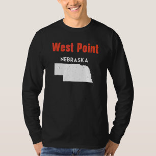 Nebraska Usa State America Travel Nebraskan West P T-Shirt