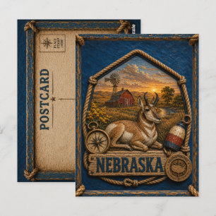 Nebraska Vintage Travel Postcard