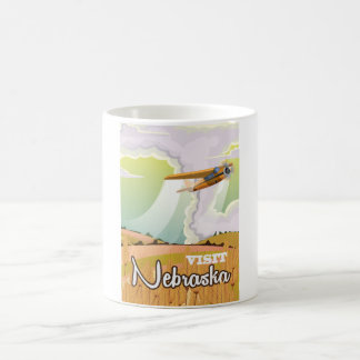 Nebraska vintage travel poster coffee mug