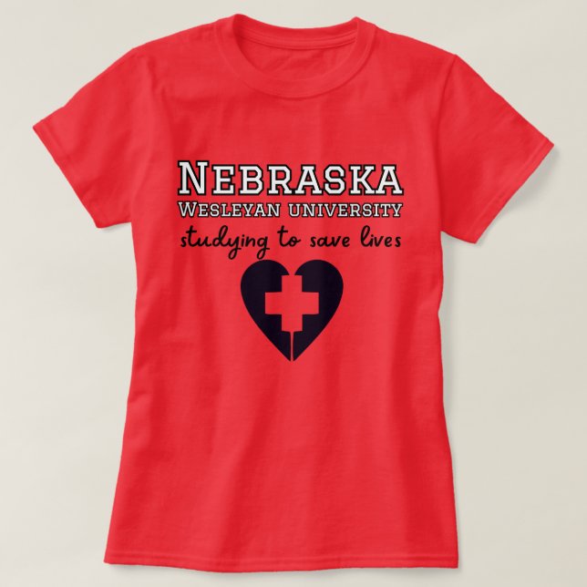 Nebraska Wesleyan University - Medical Student T-Shirt (Design Front)