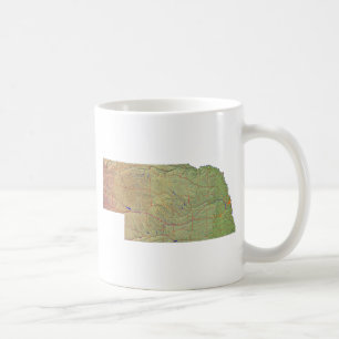Nebraskan Flag + Map Mug