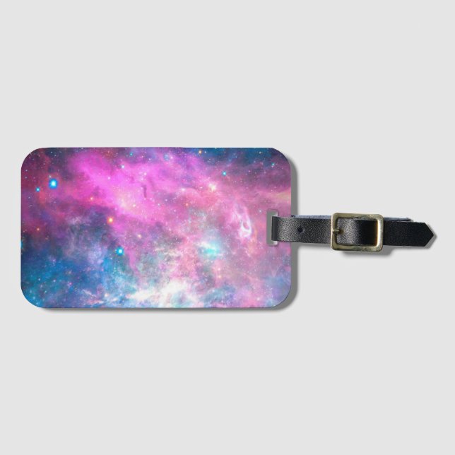 *~* Nebual Galaxy Celestial Outer Space Luggage Tag (Front Horizontal)
