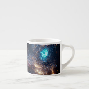 Nebula and galaxies in space espresso cup
