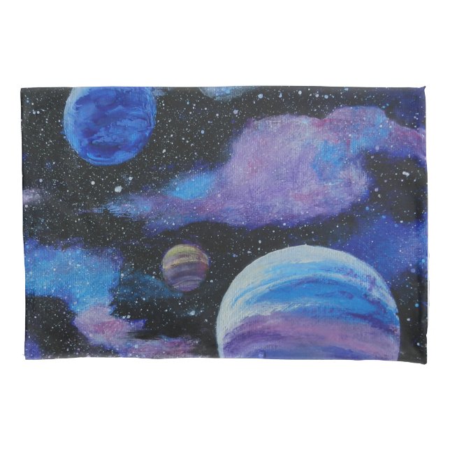 Nebula and Planets Space Pillowcase (Front)