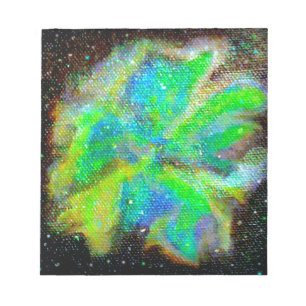Nebula and Stardust Cosmic Space Scene Notepad