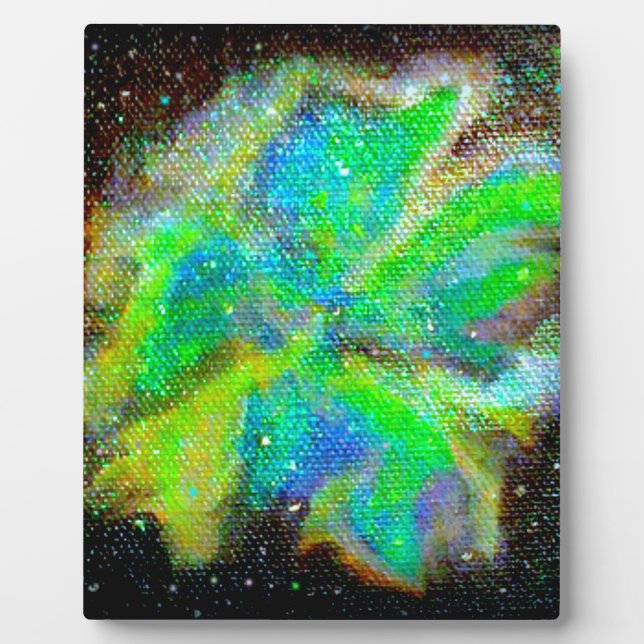 Nebula and Stardust Cosmic Space Scene Plaque (Front)