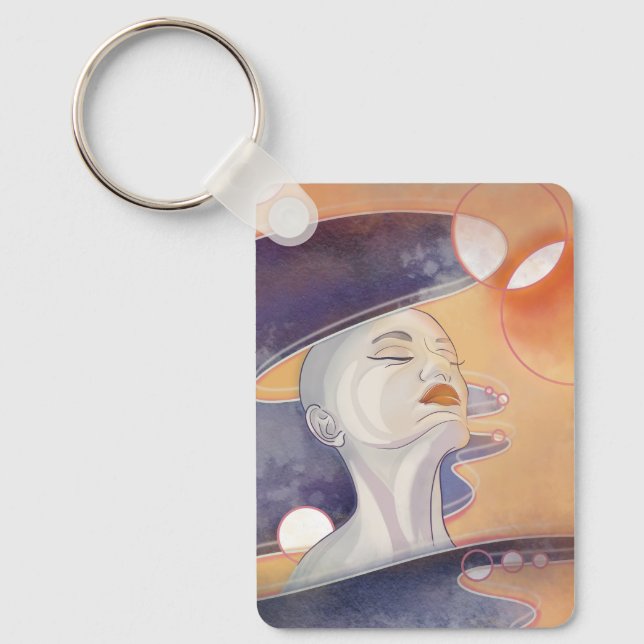 Nebula Attack and Galactic Pearl Necklace Key Ring (Front)