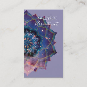Nebula Bloom   Mandala Appointment Card