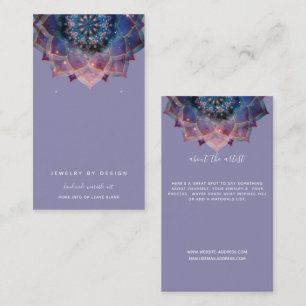 Nebula Bloom Mandala Business Card