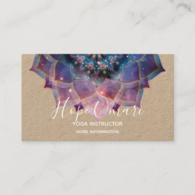 Nebula Bloom | Mandala Business Card (Front)