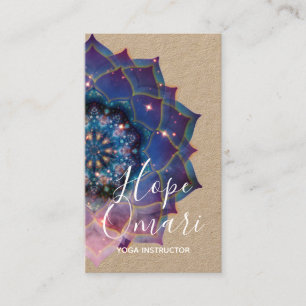 Nebula Bloom Mandala Business Card