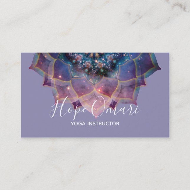 Nebula Bloom | Mandala Business Card (Front)