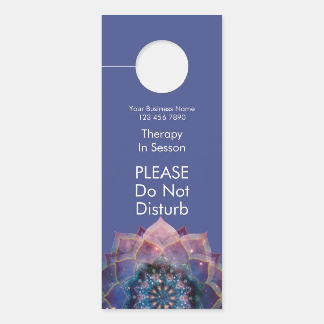 Nebula Bloom | Mandala Door Hanger (Front)