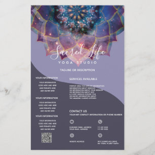 Nebula Bloom Mandala Flyer