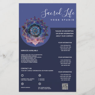Nebula Bloom Mandala Flyer