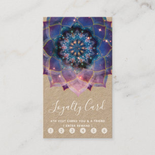 Nebula Bloom Mandala Loyalty Card