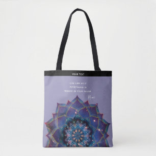 Nebula Bloom   Mandala Tote Bag