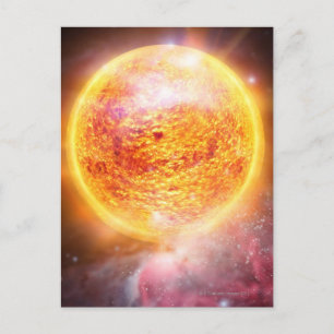 Nebula Burning Brightly Postcard
