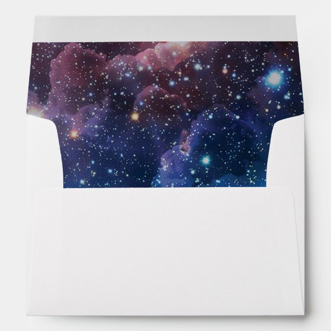 Nebula Cosmic Space Galaxy Colourful Envelopes (Back (Bottom))