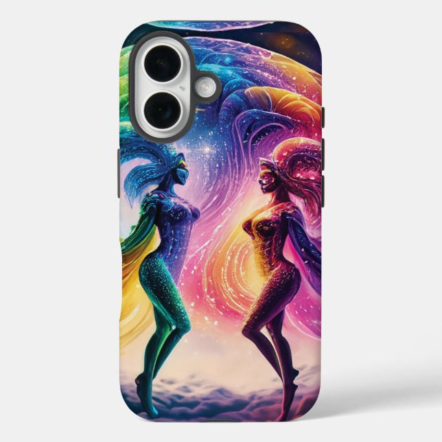 Nebula Dreams Fantasy Cosmic Rainbow Lovers Case-Mate iPhone Case (Back)