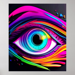 Nebula Eye Design Poster