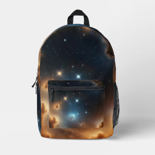 Nebula Flame Printed Backpack