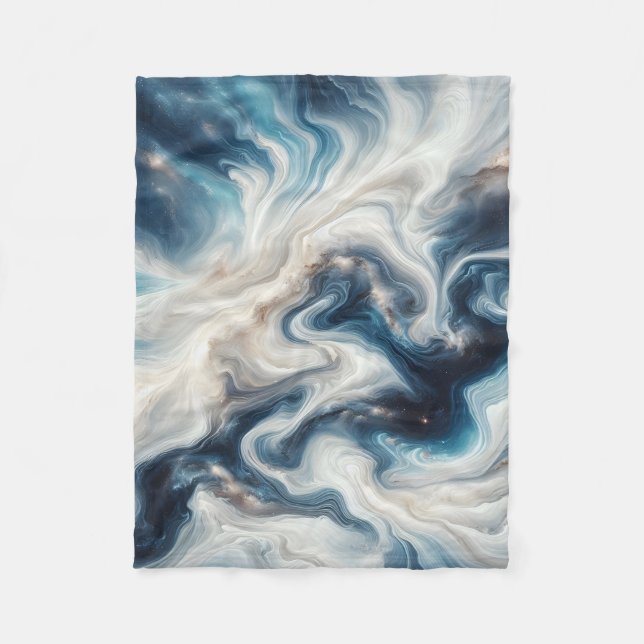 Nebula Flow Fleece Blanket (Front)