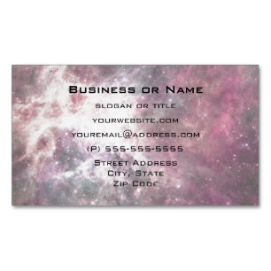 Nebula Formation in Outer Space Magnetic Business Card