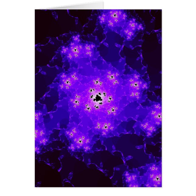Nebula Fractal Blank Note Card (Front)