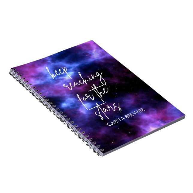 Nebula Galaxy Inspirational Notebook (Right Side)
