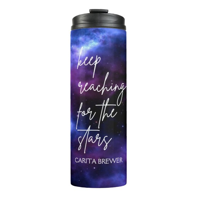 Nebula Galaxy Inspirational Thermal Tumbler (Front)