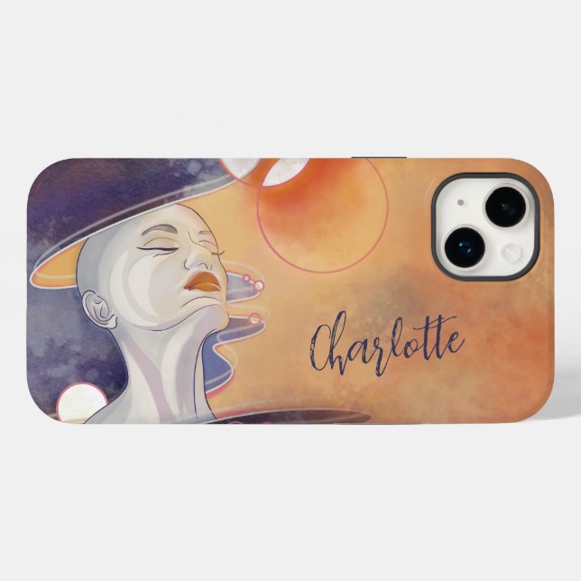 Nebula Goddess Personalised Name  Case-Mate iPhone Case (Back (Horizontal))