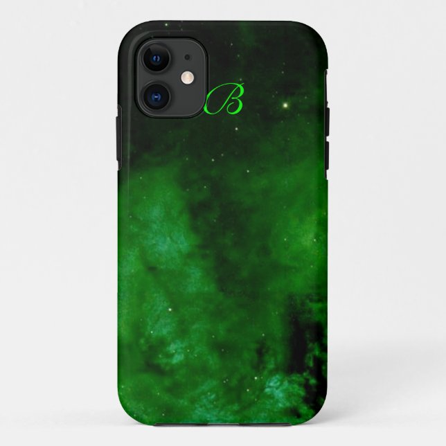 Nebula in Alien Green iPhone 5 case (Back)