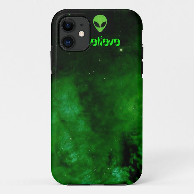 Nebula in Alien Green iPhone 5 case (Back)