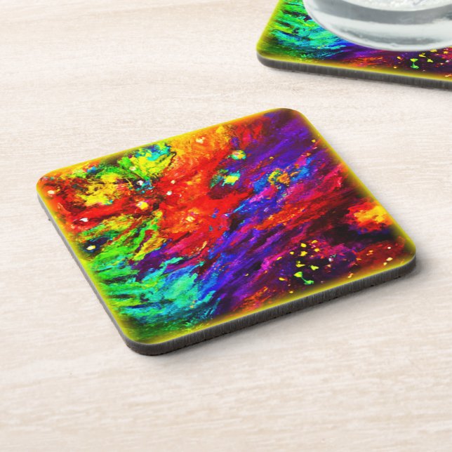Nebula In Our Universe Painting. Buy Now Coaster (Left Side)