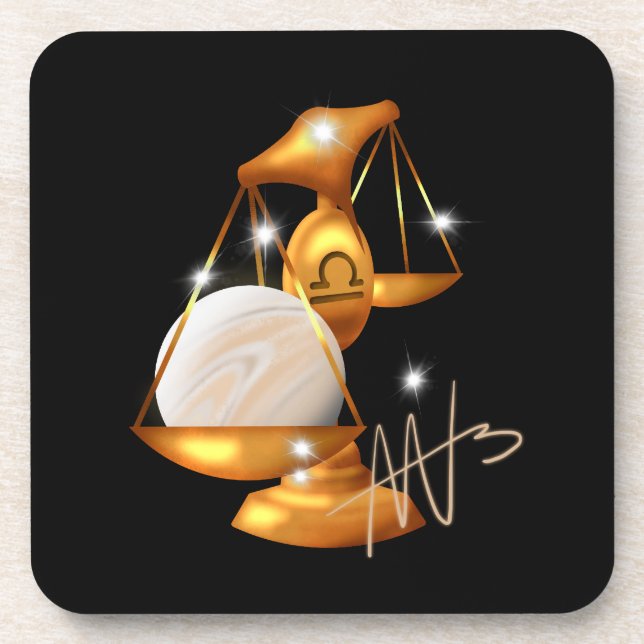 Nebula Libra Venus Zodiac Coaster (Front)