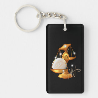 Nebula Libra Venus Zodiac Key Ring