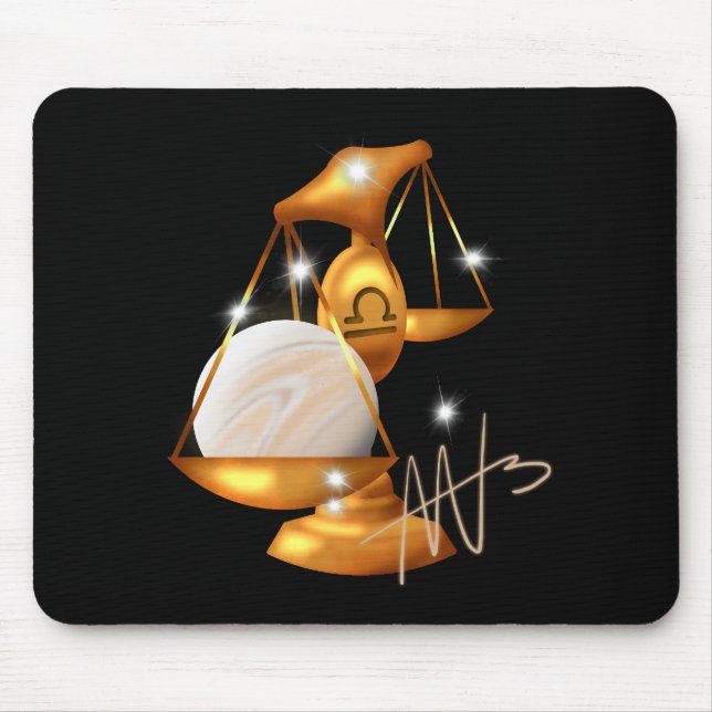 Nebula Libra Venus Zodiac Mouse Mat (Front)