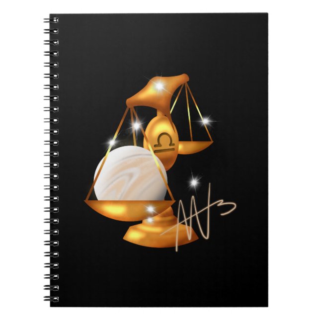 Nebula Libra Venus Zodiac Notebook (Front)
