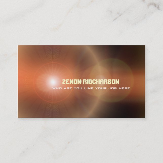 Nebula Lights Modern and Stylish Professional Business Card (Front)