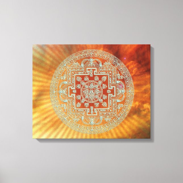 Nebula Mandala - Wrapped Canvas (Front)