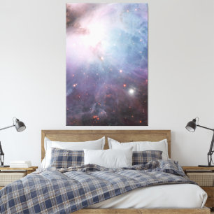 Nebula Orion Astronomy blue brown beige sky stars Canvas Print