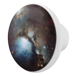 Nebula Orion Astronomy blue brown beige sky stars Ceramic Knob