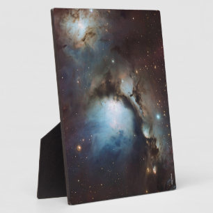 Nebula Orion Astronomy blue brown beige sky stars Plaque