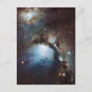 Nebula Orion Astronomy blue brown beige sky stars Postcard