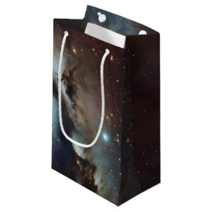Nebula Orion Astronomy blue brown beige sky stars Small Gift Bag