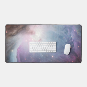 Nebula Orion Astronomy blue Pink violet sky stars Desk Mat