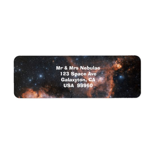 Nebula Outer Space Astronomy Labels (Front)