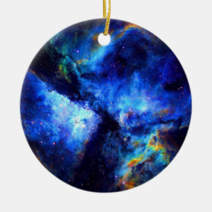 nebula outer space exploration nasa astronomy ceramic tree decoration