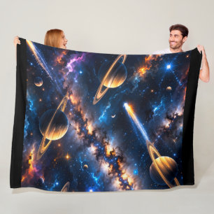 Nebula premium fleece blanket